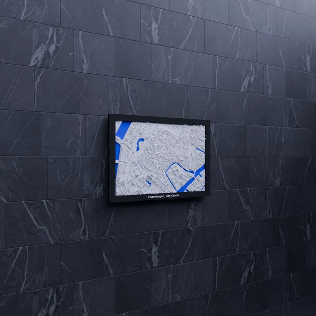 Copenhagen, City Center, Đan Mạch - Mô hình thu nhỏ 3D - Image 8