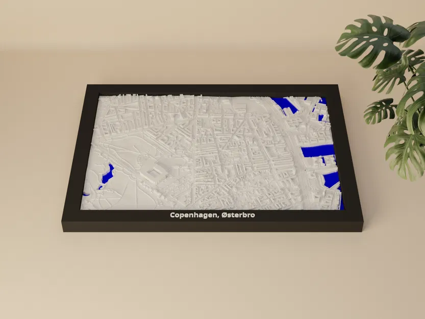 Copenhagen, Østerbro, Denmark - Mô hình thu nhỏ 3D - Image 1