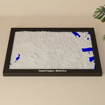 Copenhagen, Østerbro, Denmark - Mô hình thu nhỏ 3D