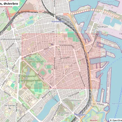 Copenhagen, Østerbro, Denmark - Mô hình thu nhỏ 3D