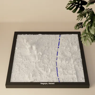 Nagoya, Meieki, Japan - 3D Miniature (Mô hình thu nhỏ địa hình 3D)