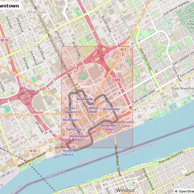 Detroit, Downtown, Hoa Kỳ - Mô hình thu nhỏ 3D