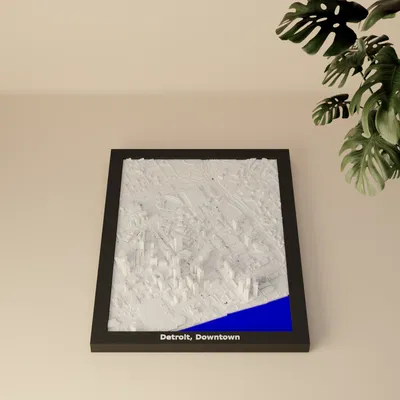Detroit, Downtown, Hoa Kỳ - Mô hình thu nhỏ 3D