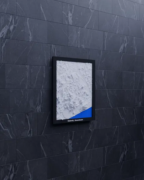 Detroit, Downtown, Hoa Kỳ - Mô hình thu nhỏ 3D - Image 5