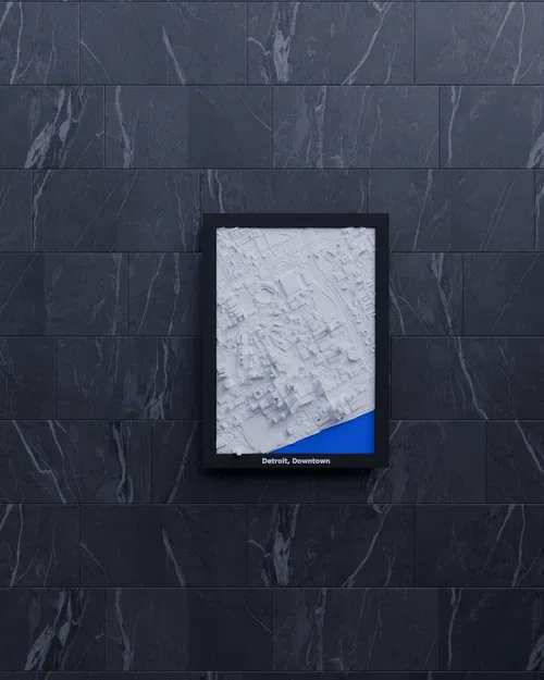 Detroit, Downtown, Hoa Kỳ - Mô hình thu nhỏ 3D - Image 6