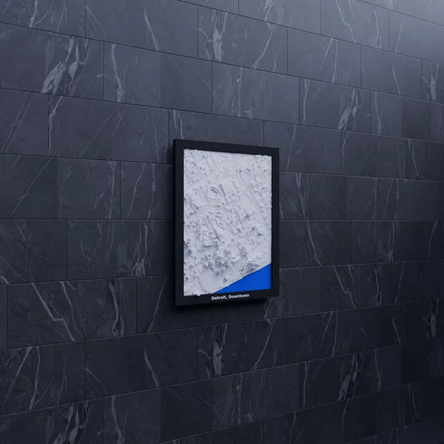 Detroit, Downtown, Hoa Kỳ - Mô hình thu nhỏ 3D - Image 8