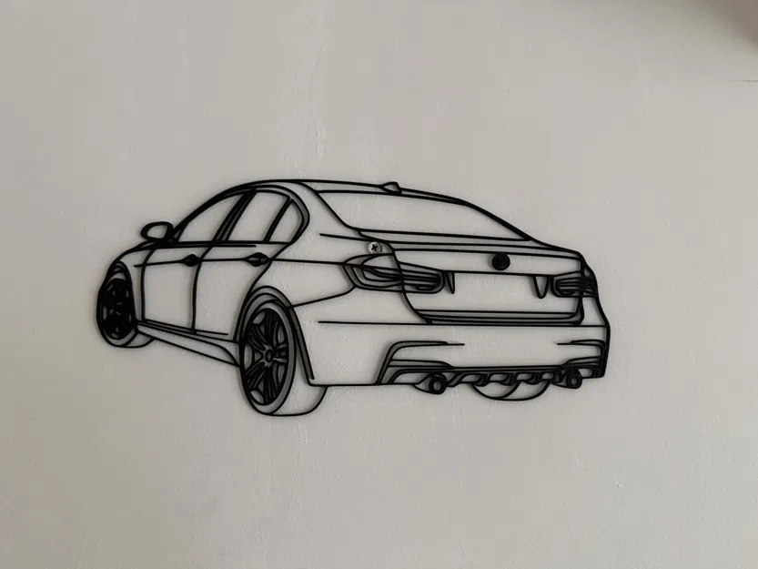 Tranh treo tường silhouette BMW F30 M Sport - Image 1