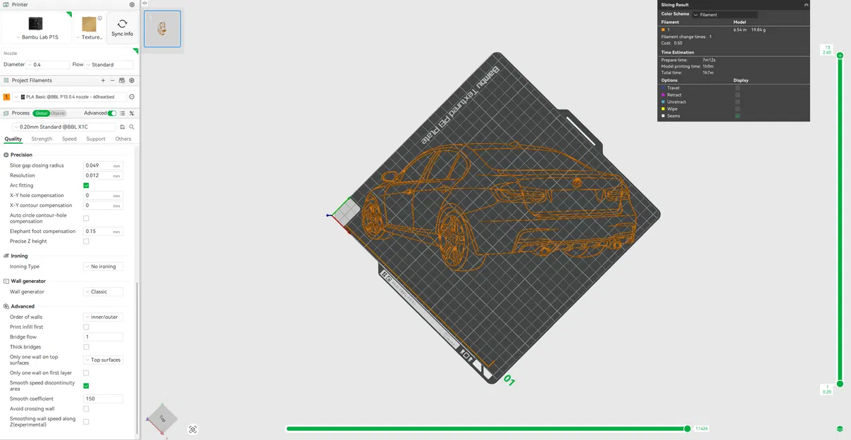 Tranh treo tường silhouette BMW F30 M Sport - Image 2