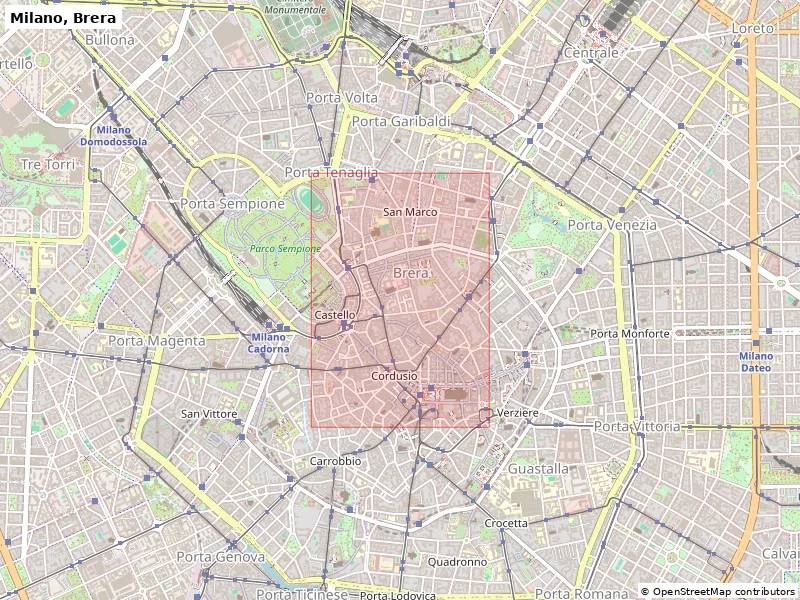 Milano, Brera, Italy - Mô hình 3D mini (Topographic) - Image 6