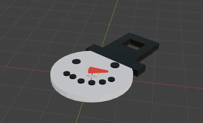 Đầu người tuyết (NFC tag) in 3D - Image 1