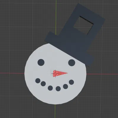 Đầu người tuyết (NFC tag) in 3D