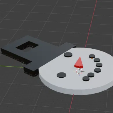 Đầu người tuyết (NFC tag) in 3D