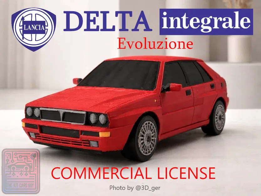 Lancia Delta HF Integrale Evoluzione 2 Kit Card (1:24) - License thương mại - Image 1