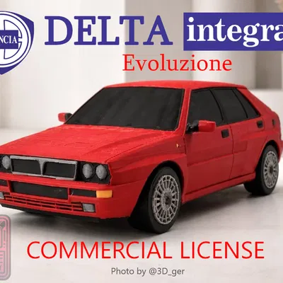Lancia Delta HF Integrale Evoluzione 2 Kit Card (1:24) - License thương mại
