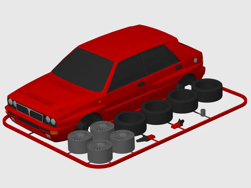 Lancia Delta HF Integrale Evoluzione 2 Kit Card (1:24) - License thương mại - Image 8