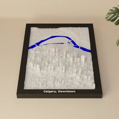 Calgary, Downtown, Canada - 3D Miniature