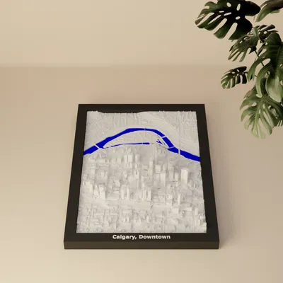 Calgary, Downtown, Canada - 3D Miniature