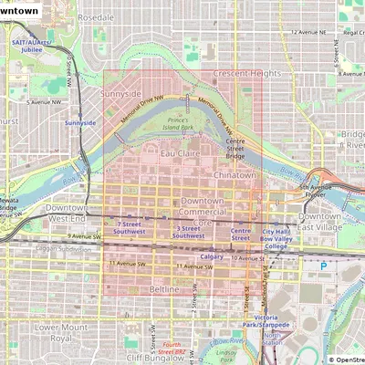 Calgary, Downtown, Canada - 3D Miniature