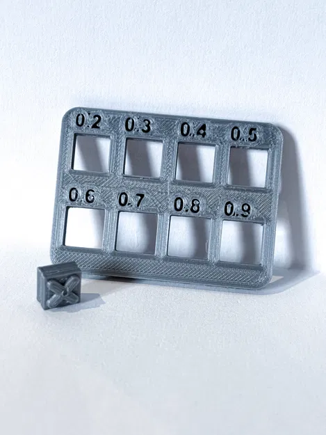 Bài test clearance/tolerance từ 0.2 đến 0.9mm - Image 1