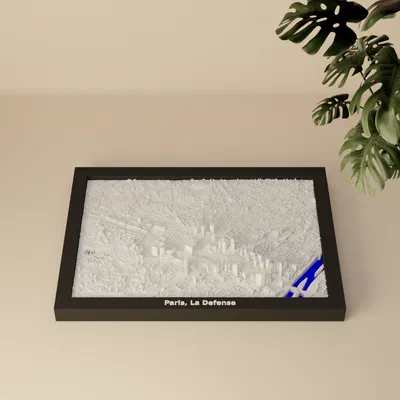 Paris, La Defense, France - 3D Miniature