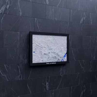 Paris, La Defense, France - 3D Miniature