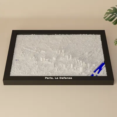 Paris, La Defense, France - 3D Miniature