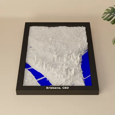 Brisbane, CBD, Australia - Mô hình thu nhỏ 3D