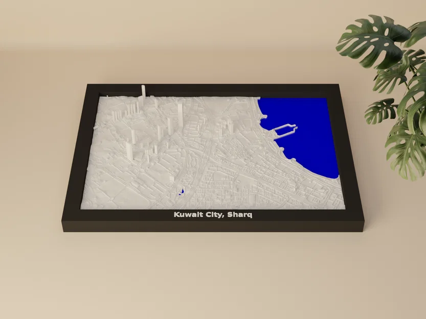 Kuwait City, Sharq, Kuwait - Mô hình 3D Miniature - Image 1