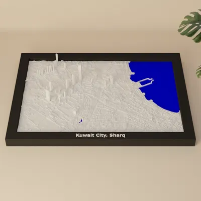 Kuwait City, Sharq, Kuwait - Mô hình 3D Miniature