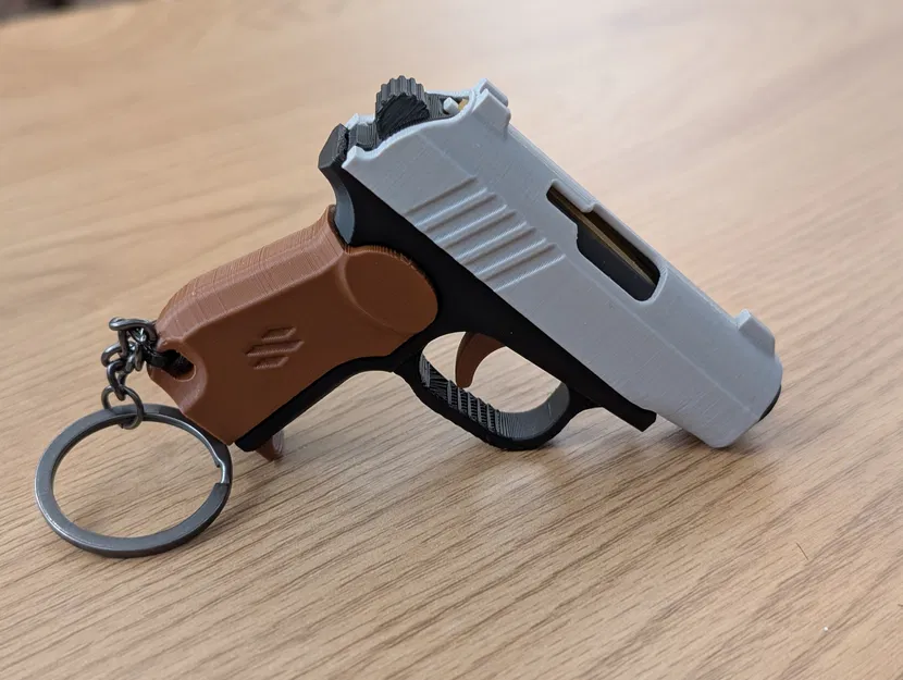 Móc khóa fidget Makarov PM – Đồ chơi trượt slide (Slide-Action) - Image 5