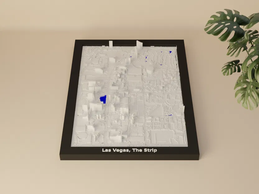 Las Vegas, The Strip, United States - Mô hình thu nhỏ 3D - Image 1