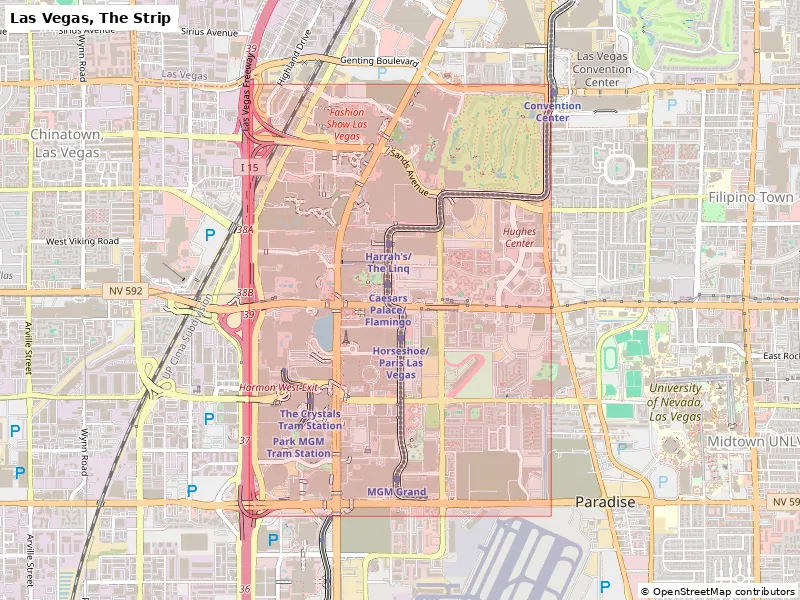 Las Vegas, The Strip, United States - Mô hình thu nhỏ 3D - Image 2