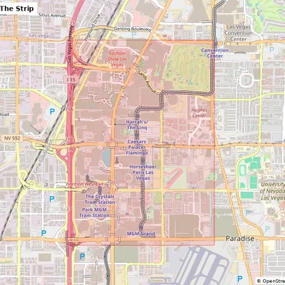 Las Vegas, The Strip, United States - Mô hình thu nhỏ 3D