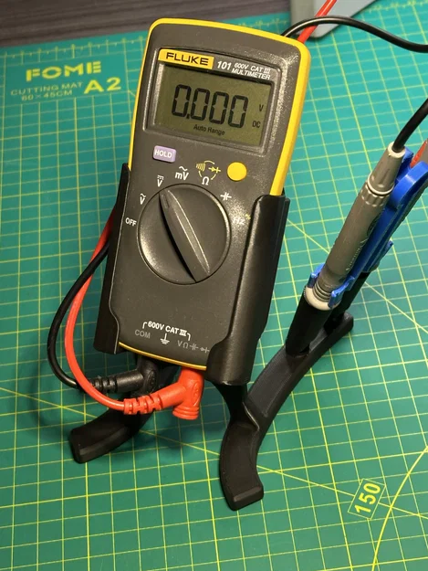 Kệ để đồng hồ Fluke 101 (bản cập nhật) có ngàm giữ que đo - Image 1