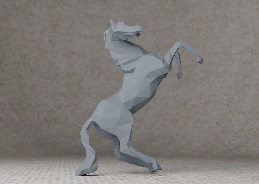 Ngựa Low Poly (Low poly Horse) - Image 1