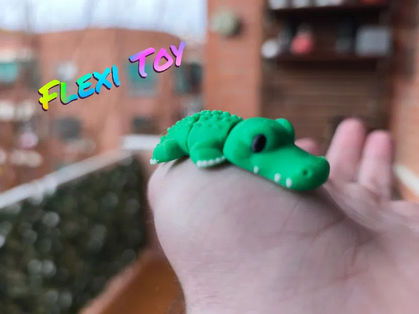 Flexi Toy Alligator – Cá sấu flexi khớp nối siêu dễ in - Image 1