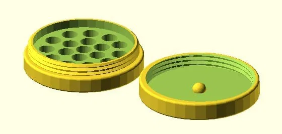Hộp Đựng Pellet (Pellet Container) Nắp Vặn In 3D - Image 2