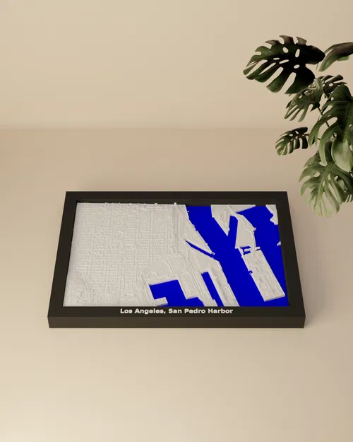 Los Angeles, San Pedro Harbor, Hoa Kỳ - Bản thu nhỏ 3D - Image 2