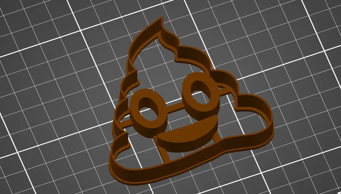 Khuôn Cắt Bánh Cookie Hình Emoji Cục Poop - Image 1