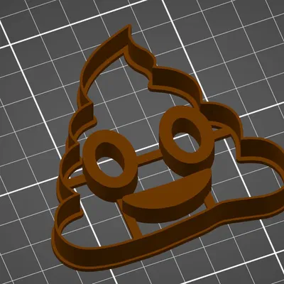 Khuôn Cắt Bánh Cookie Hình Emoji Cục Poop