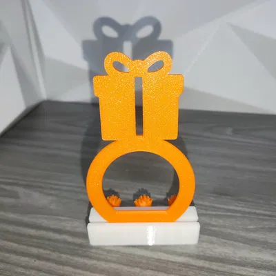 Set 3 vòng giữ khăn ăn Noel (Tuần lộc, Quà tặng & Cây thông)