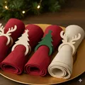 Set 3 vòng giữ khăn ăn Noel (Tuần lộc, Quà tặng & Cây thông) - Thumbnail 7