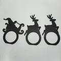 Vòng Giữ Khăn Ăn Giáng Sinh 3D – Santa Sleigh Napkin Rings - Thumbnail 2