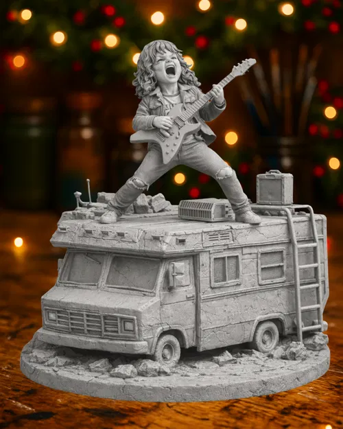 Diorama Cảnh Eddie Munson Chơi Guitar – Stranger Things Season 4 - Image 1