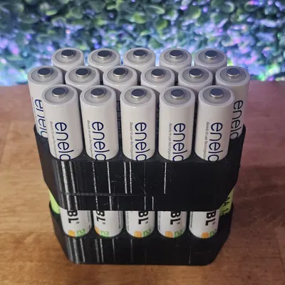 Khay Sắp Xếp Pin AA Xếp Chồng 16 Viên (Stackable Organizer)