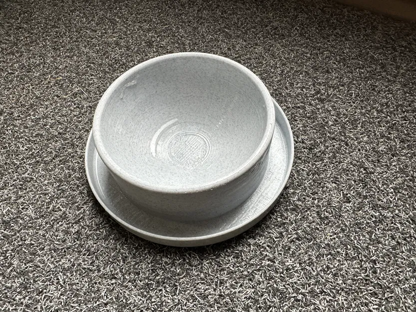 Dĩa thức ăn cho mèo (có rãnh chống kiến - anti-ant moat) - Image 1