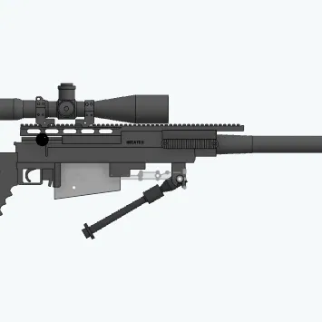 Móc khóa súng bắn tỉa HECATE II (HECATE II Sniper KEYCHAIN)