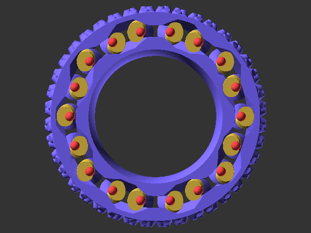 Vòng fidget gear ring bánh răng hành tinh 1 răng (single-tooth planets) - Image 5