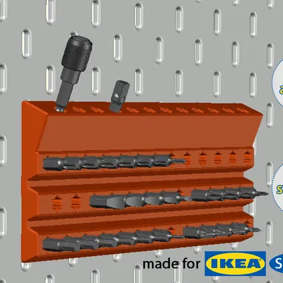 Giá đỡ HEX-bit cho IKEA SKÅDIS (HEX-bit holder IKEA SKÅDIS)