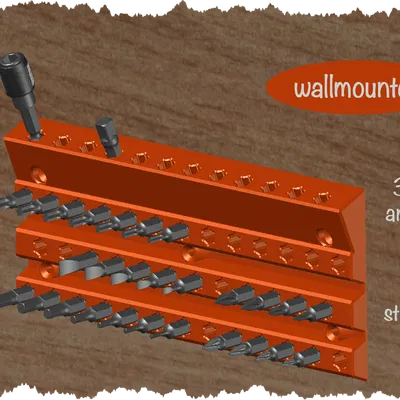 Giá treo tường giữ đầu HEX-bit (wall mounted)